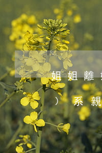 姐姐離婚后和我發(fā)生關(guān)系(親姐要離婚我該怎么辦)