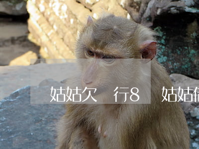 姑姑欠銀行8萬(姑姑借錢不還)