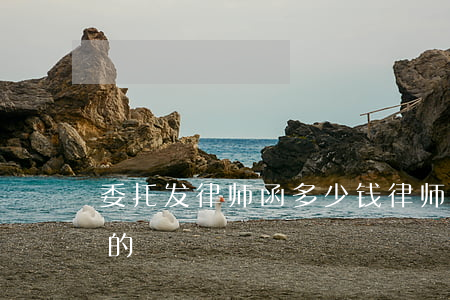 委托发律师函多少钱(律师函一般是什么样子的)