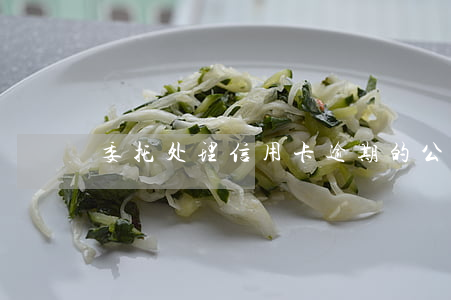 委托处理信用卡逾期的公司靠谱吗
