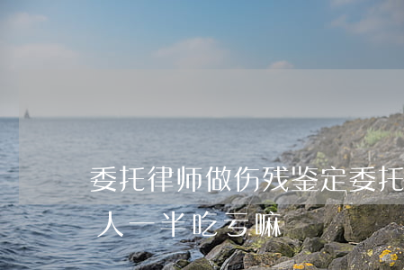 委托律师做伤残鉴定(委托律师做伤残鉴定一人一半吃亏嘛)