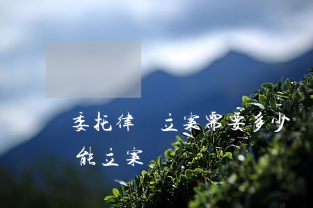 委托律師立案需要多少錢(委托律師要多久才能立案)