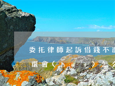 委托律師起訴借錢不還(委托律師起訴借錢不還會(huì)怎么樣)
