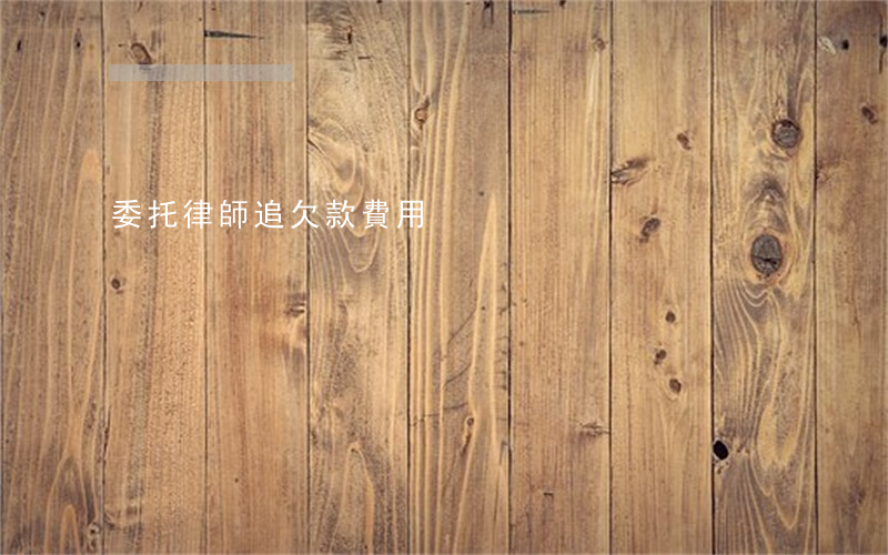 委托律師追欠款費用
