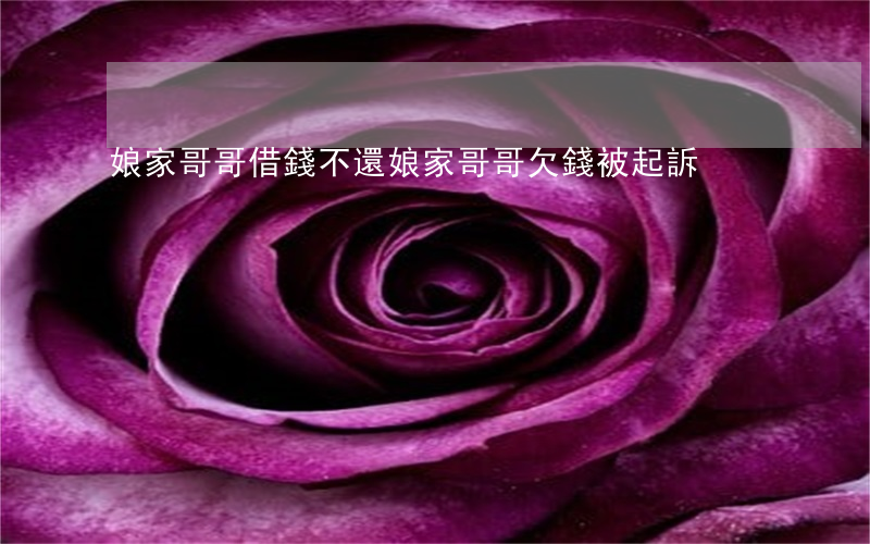 娘家哥哥借錢不還（娘家哥哥欠錢被起訴）