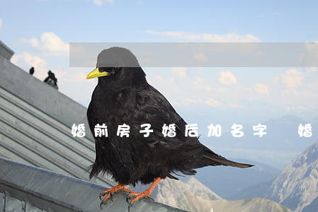 婚前房子婚后加名字離婚怎么辦
