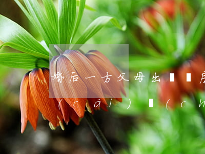 婚后一方父母出資買房寫雙方名字是共同財(cái)產(chǎn)嗎