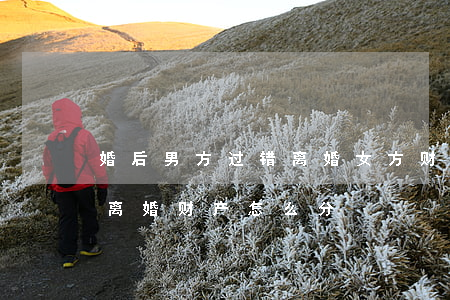 婚后男方过错离婚女方财产分配(男方和女方离婚财产怎么分)