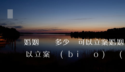 婚姻詐騙多少錢可以立案(婚姻詐騙多少錢可以立案標(biāo)準(zhǔn))