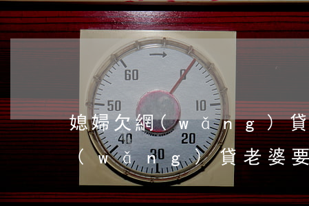 媳婦欠網(wǎng)貸父母讓離婚(欠了網(wǎng)貸老婆要離婚該怎么辦)