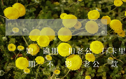 媳婦逾期會扣老公銀行卡里的錢嗎(老婆有逾期會不會影響老公貸款)