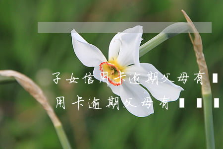子女信用卡逾期父母有償還義務嗎-子女信用卡逾期父母有償還義務嗎怎么辦