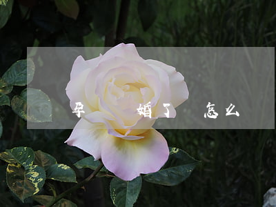 孕婦離婚了該怎么辦