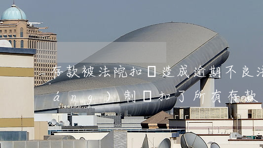 存款被法院扣劃造成逾期不良(法院強(qiáng)制劃扣了所有存款)