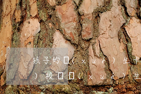 孩子的學(xué)生卡過期了（學(xué)校給學(xué)生辦卡造成逾期）