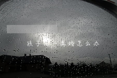 孩子高一离婚怎么办