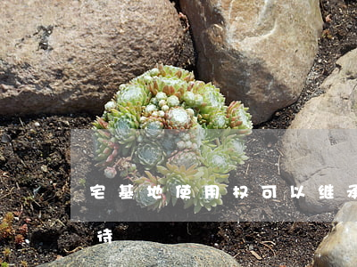 宅基地使用权可以继承吗？3种情况区别对待！