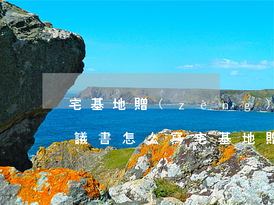 宅基地贈(zèng)與繼承協(xié)議書怎么寫(宅基地贈(zèng)與協(xié)議范文)