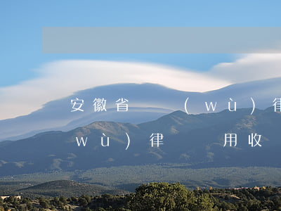 安徽省債務(wù)律師費用(安徽省債務(wù)律師費用收費標(biāo)準(zhǔn))