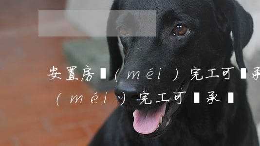 安置房沒(méi)完工可繼承嗎(安置房沒(méi)完工可繼承嗎)