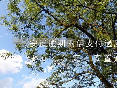 安置逾期兩倍支付過度費(fèi)的規(guī)定-安置逾期兩倍支付過度費(fèi)的規(guī)定是什么