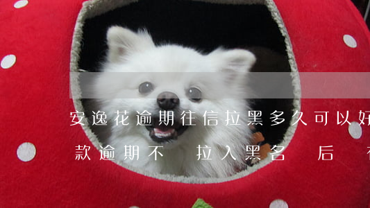 安逸花逾期往信拉黑多久可以好-安逸花貸款逾期不還拉入黑名單后會有什么后果