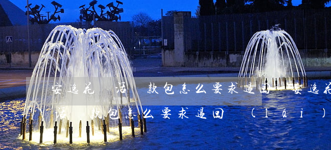安逸花靈活還款包怎么要求退回-安逸花靈活還款包怎么要求退回來(lái)