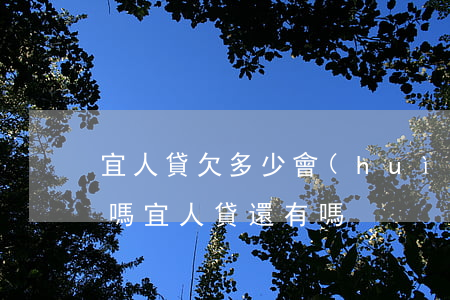 宜人貸欠多少會(huì)上門(mén)嗎(宜人貸還有嗎)