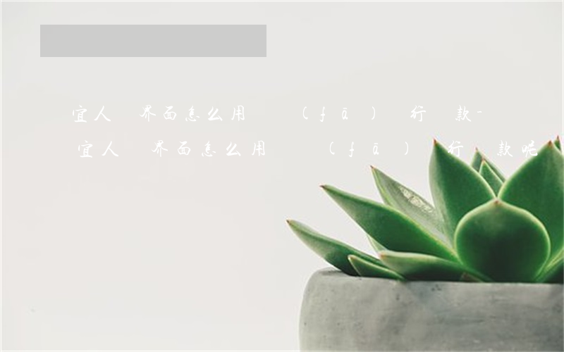 宜人貸界面怎么用廣發(fā)銀行還款-宜人貸界面怎么用廣發(fā)銀行還款呢
