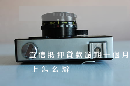 宜信抵押貸款逾期一個月(宜信貸款逾期還不上怎么辦)