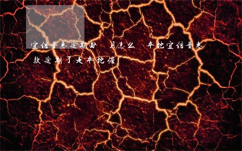 宜信普惠逾期四個月怎么辦 本地宜信普惠貸款逾期了是本地催還嗎