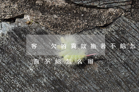 客戶欠的貨款拖著不給怎么辦(客戶欠貨款一直不給怎么辦)