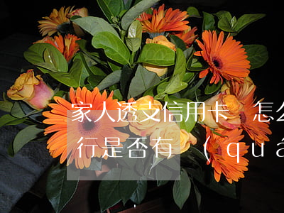 家人透支信用卡該怎么辦(透支信用卡不還,銀行是否有權(quán)向家人催還)
