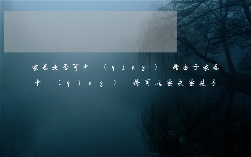 家暴是否可申請(qǐng)離婚(由于家暴申請(qǐng)離婚可以要求要孩子嗎)