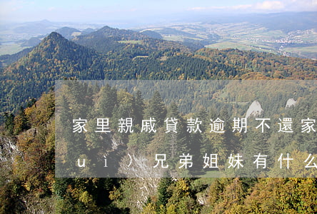 家里親戚貸款逾期不還(家人貸款逾期對(duì)兄弟姐妹有什么影響)