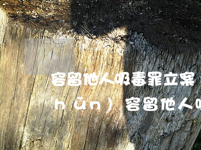 容留他人吸毒罪立案標(biāo)準(zhǔn)(容留他人吸毒罪立案標(biāo)準(zhǔn)司法解釋)