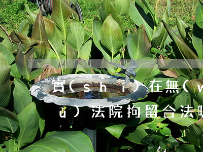 實(shí)在無(wú)力償還債務(wù)法院拘留合法嗎-實(shí)在無(wú)力償還債務(wù)法院拘留合法嗎知乎