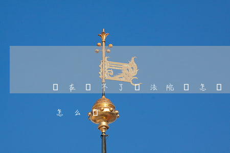 實在還不了錢法院會怎樣(實在沒有錢法院會怎么辦)