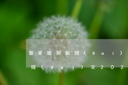 審車逾期新規(guī)定2021(審車新規(guī)定2021違章)