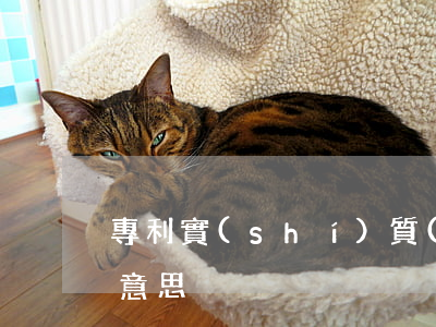 專利實(shí)質(zhì)審查是什么意思