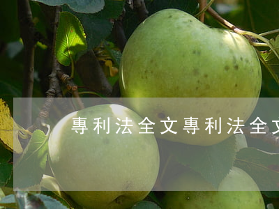 專利法全文(專利法全文詳解視頻)