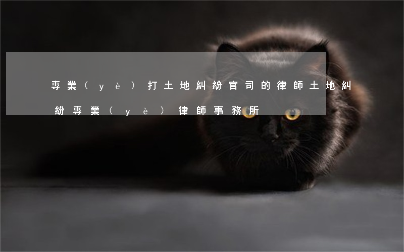 專業(yè)打土地糾紛官司的律師(土地糾紛專業(yè)律師事務所)
