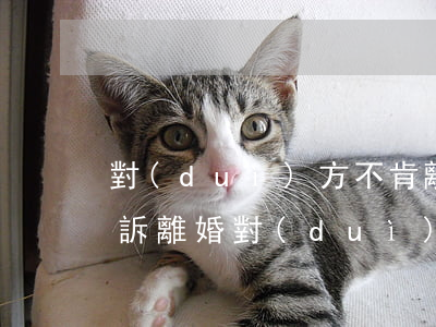 對(duì)方不肯離婚該怎么起訴離婚(起訴離婚對(duì)方不肯離婚怎么辦)