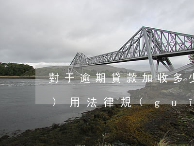 對于逾期貸款加收多少(貸款逾期費(fèi)用法律規(guī)定)