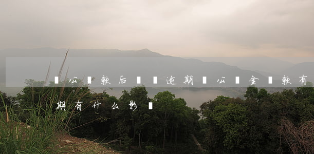 對公還款后還會逾期嗎(公積金還款有兩次逾期有什么影響?)
