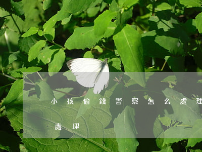 小孩偷錢警察怎么處理(遇到小孩子偷錢怎么處理)