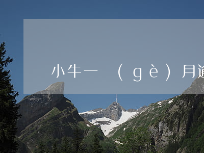 小牛一個(gè)月逾期會(huì)怎樣