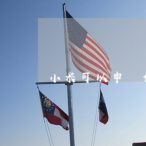 小米可以申請停息掛賬嗎