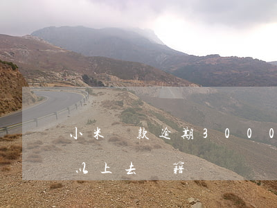 小米貸款逾期3000(小米貸款逾期30天以上去戶籍)