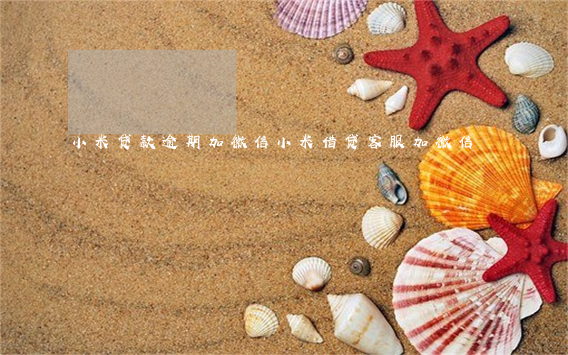小米贷款逾期加微信(小米借贷客服加微信)